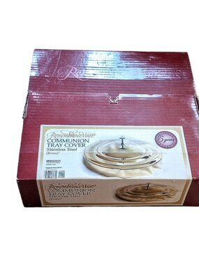 Broadman Polished Brass-tone Finish Communion Tray Cover